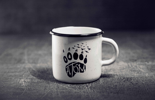 ATOM mug "IN SEARCH OF A GRIZZLY"