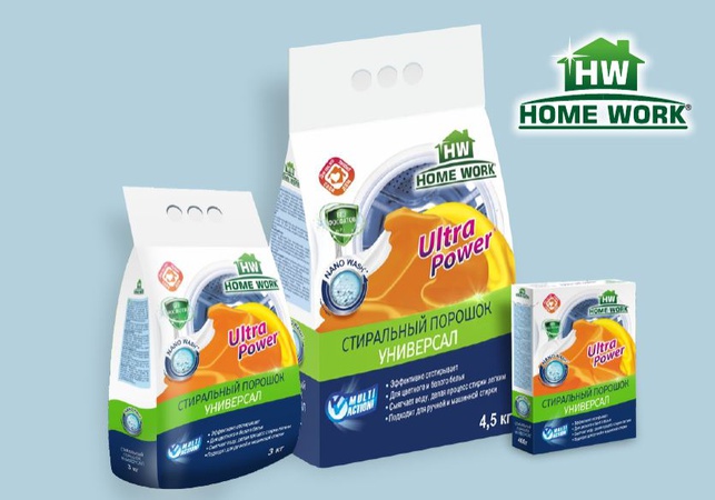HomeWork Çamaşır Deterjanı 400 gr, 3 kg, 4.5 kg