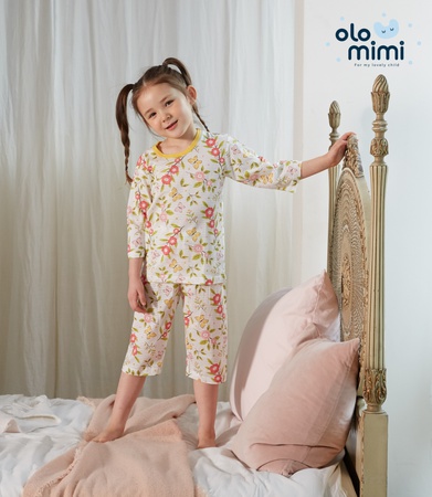 NEW 20SS 3/4-sleeve 100% cotton jacquard Breathable and comfy - Giving you flower