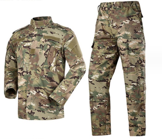 Velcro kamuflaj kıyafeti