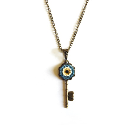 Giftome El Yapımı Doğal Taş Mozaik Kolye