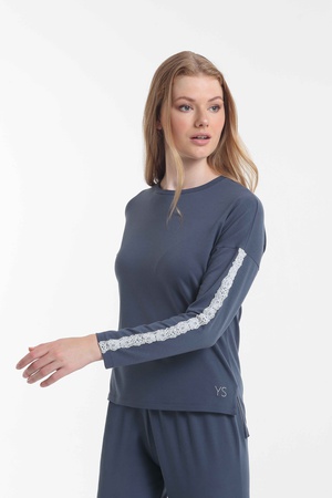 Pyjama Set %48 cotton /%48 modal / %4 elasten