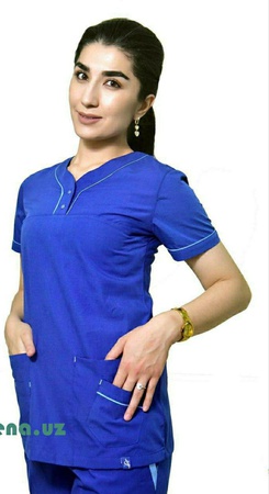 Женский медицинский костюм Asia Sun-2, Цвет Синий