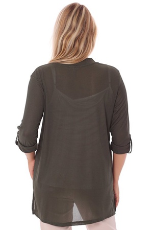 ÖNÜ DÜGMELİ CEPLİ HİRKA