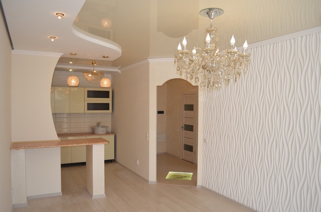 Гипсовая декоративная 3d панель «Волна»