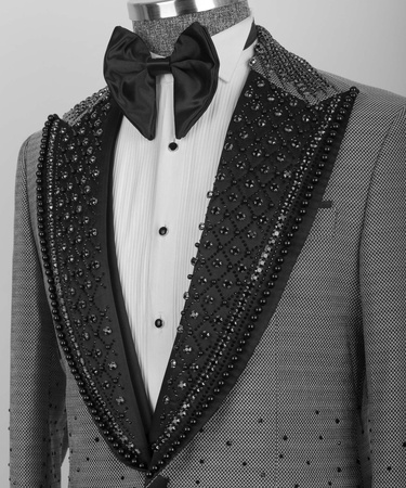 Драгоценный камень серый смокинг 💥