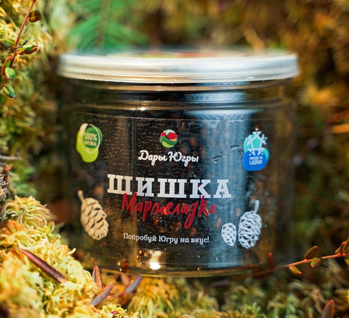 Вяленая сосновая шишка в сосновом сиропе / ДАРЫ-ЮГРЫ-ХМАО / 60 гр