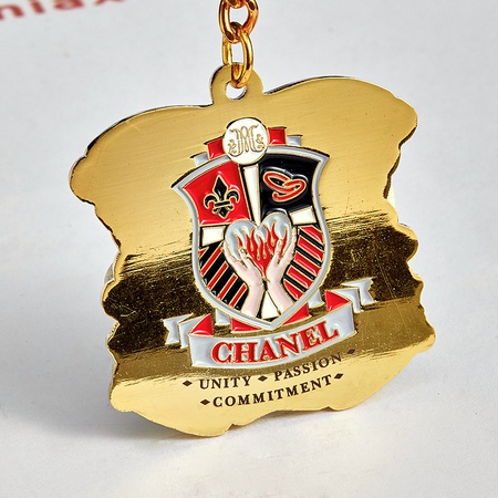 özel anahtar zincirleri, Özel altın anahtar tokası, bireysel anahtar zincirleri üretimi - Qunyi Hediyeleri