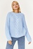 Women's sweater knitted with a pigtail heavenly