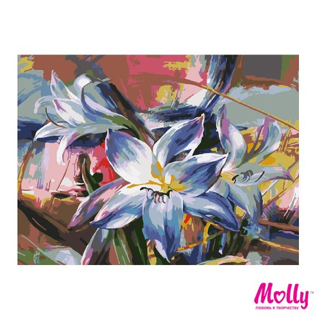 Картина по номерам Голубые лилии