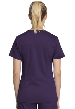 Женская медицинская блуза Cherokee WW Revolution Tech Mock Wrap Top in Eggplant WW775AB EGG