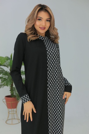 Комбинированное платье