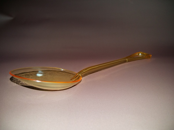 Одноразовая столовая ложка с маркировкой "GornovGroup.ru"