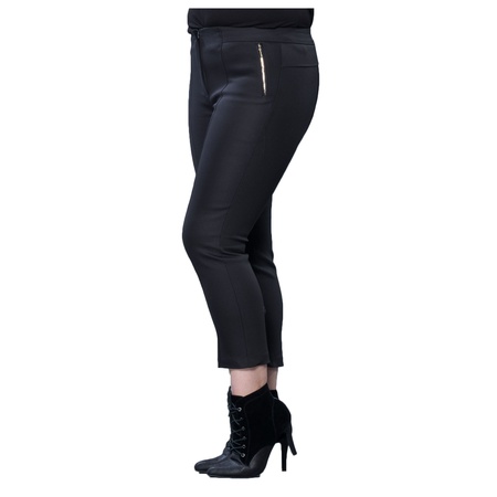 Büyük Beden Yüksek Bel önü dikişli pantolon