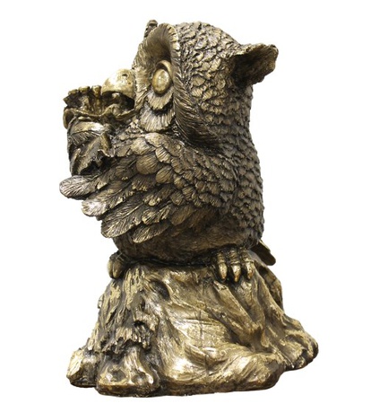 Статуэтка Сова мультяшная с букетом