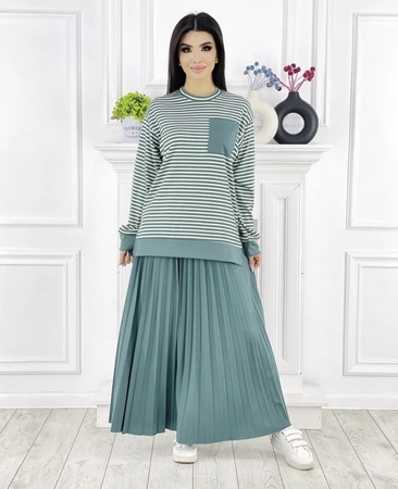 Ткань лапша юбка трикотажная