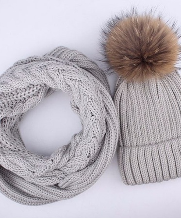 Комплект: шапка + снуд (хомут)