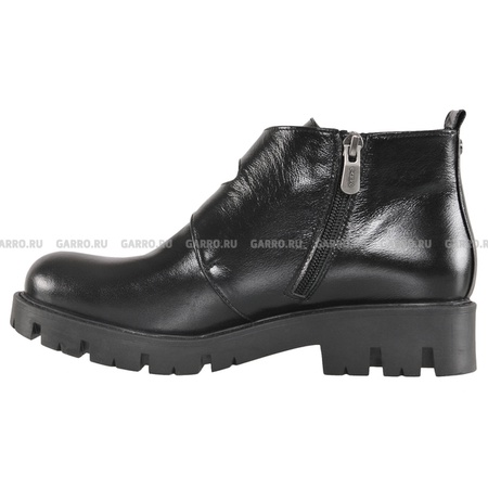 Ботинки 1062 чёрные, натуральная кожа, байка