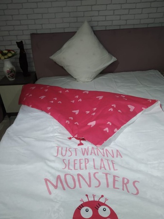 Постельное белье, 1.5 спальное, фланель