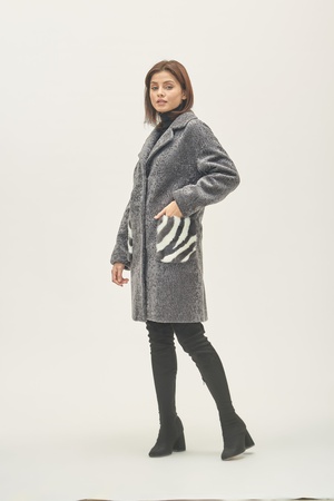 Пальто женское Silverfox модель 807 Серый