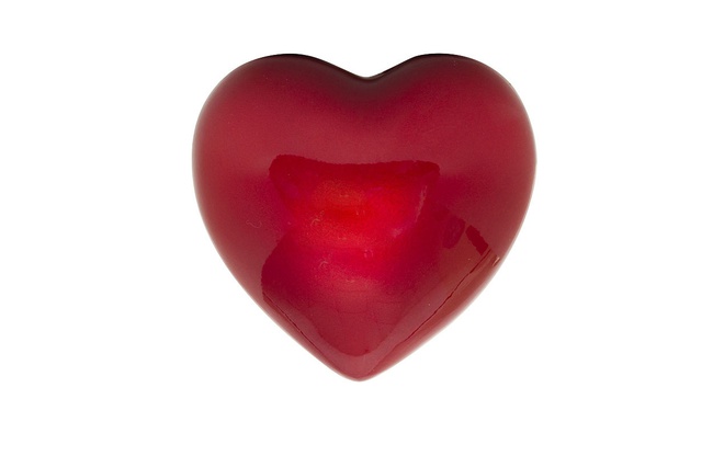 ДЕКОРАТИВНЫЙ ЭЛЕМЕНТ "СЕРДЕЧКО КРАСНОЕ"