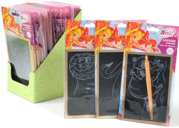 Гравюра Золотые царапки ВИНКС