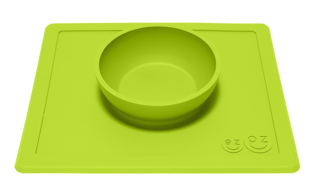 Силиконовая тарелка ezpz Happy Bowl Green