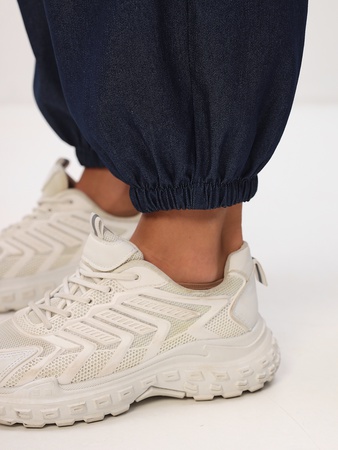 Штаны Тоджи укороченные широкие джинсовые