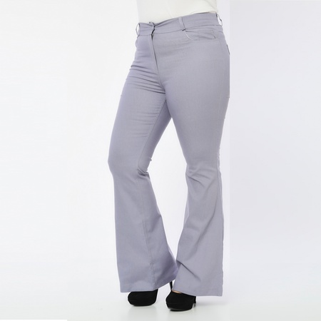 Büyük Beden Pawer Likra Bol Paça Pantolon