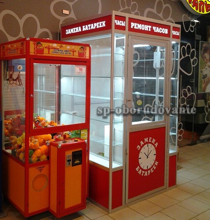 Торговый островок часы замена батареек