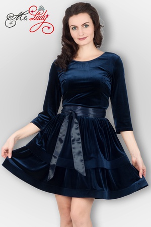 1287 нарядное платье из бархата размеры 44-50