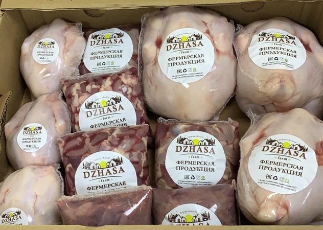 Мясо кур. Тушка цыпленка-бройлера (корнишон), потрошеная, охлажденная, 1 сорт
