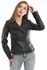 Arms Studded Women Leather Jacket (Slim Fit)