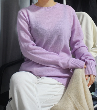 Kaschmirpullover Damen 100 reiner Kaschmirpullover Herbst und Winter Strickboden Pullover Rundhals Pullover lockerer Pullover dünn