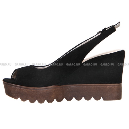 Босоножки 6275 чёрные, натуральная замша