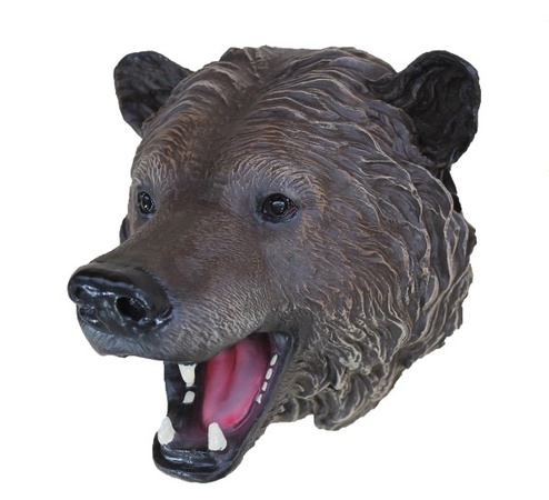 Голова Медведь маленький коричневый