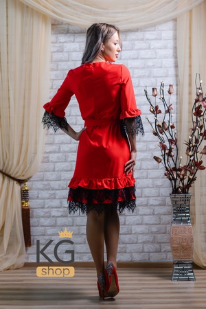 Платье с рюшами "Сьюзан"