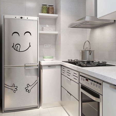 Наклейка на холодильник «Счастливое лицо»