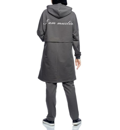 ❄️двойка -I am muslim ❄️ ❄️ткань : двунитка про-во Турция  ❄️модель свободная ,спущенный рукав  Замок рабочий  ❄️размеры : 42/44/46/48 ❄️цена : 16,5 $