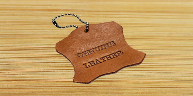 Этикетка, бирка из натуральной кожи