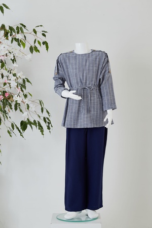 Yarasa Kol Tunik / Flamlı Pantolon