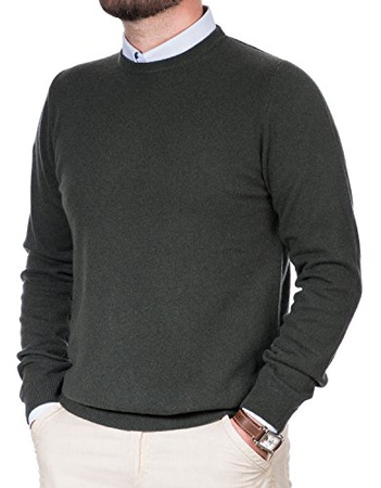 % 100 doğal kaşmirden yapılmış erkek süveter.