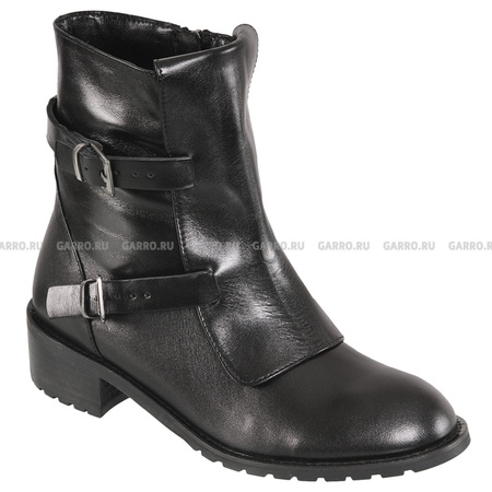 Ботинки 908 чёрные, натуральная кожа