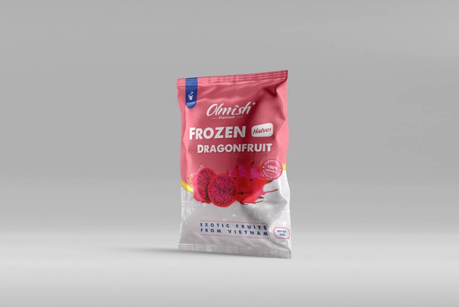 Замороженный Драгонфрут. Экзотические фрукты с заводов OLMISH