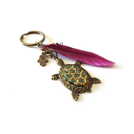 Giftome El Yapımı Doğal Taş Mozaik Anahtarlık