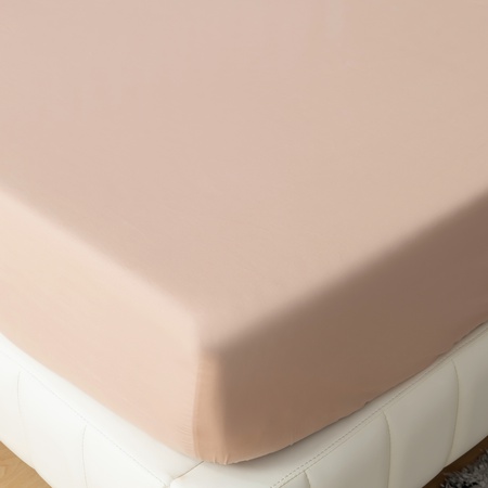 Простынь на резинке Однотонный Сатин Элитный 100% египетский хлопок RROCE005