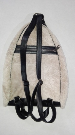 production of backpacks from sheep skin.