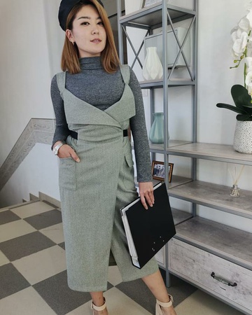 Модель двойка 3636 ( водолазка и сарафан)