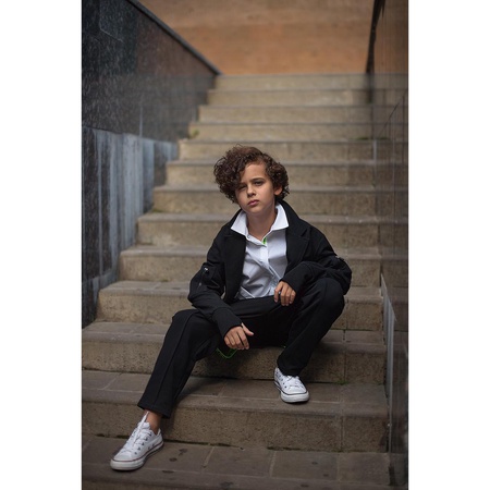 Штаны с подтяжками DNK черные