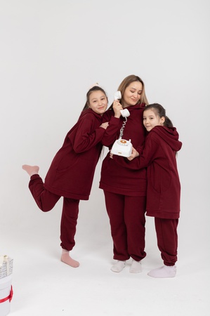 Paired suits mom and daughter